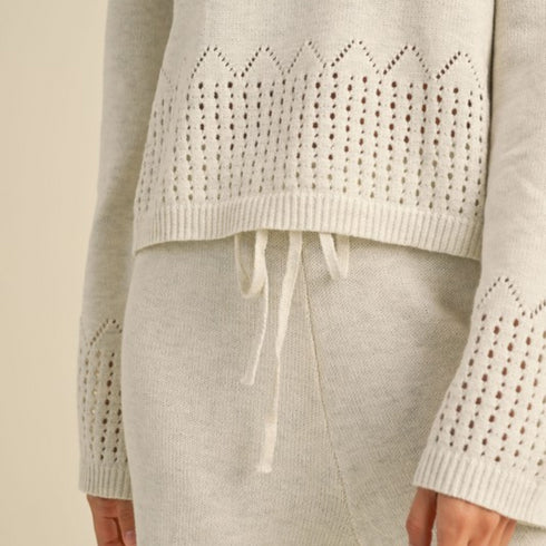 Women's Lounge Crochet Knitted Set